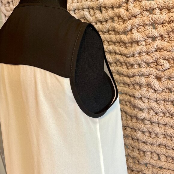Joesph Ribkoff Sleeveless White with Black Top Size 8 - Picture 9 of 12